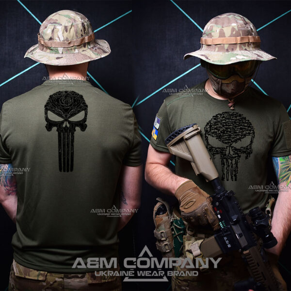 Футболка ЗСУ Coolmax PUNISHER FRONT хакі