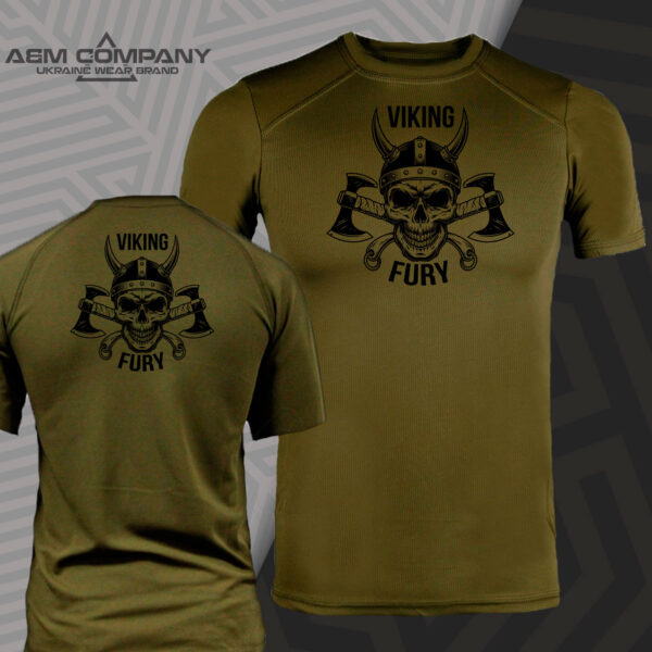 Футболка ЗСУ Coolmax VIKING FURY колір олива