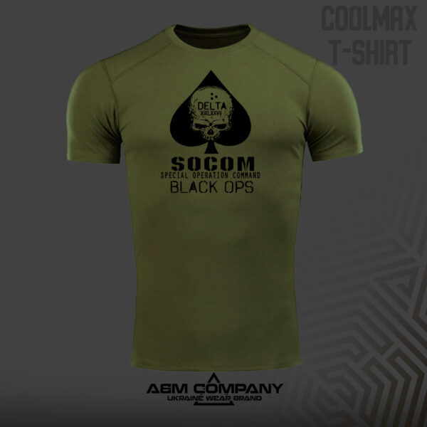 Футболка ЗСУ Coolmax SOCOM колір олива