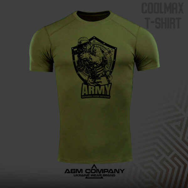 Футболка ЗСУ Coolmax ARMIES колір олива