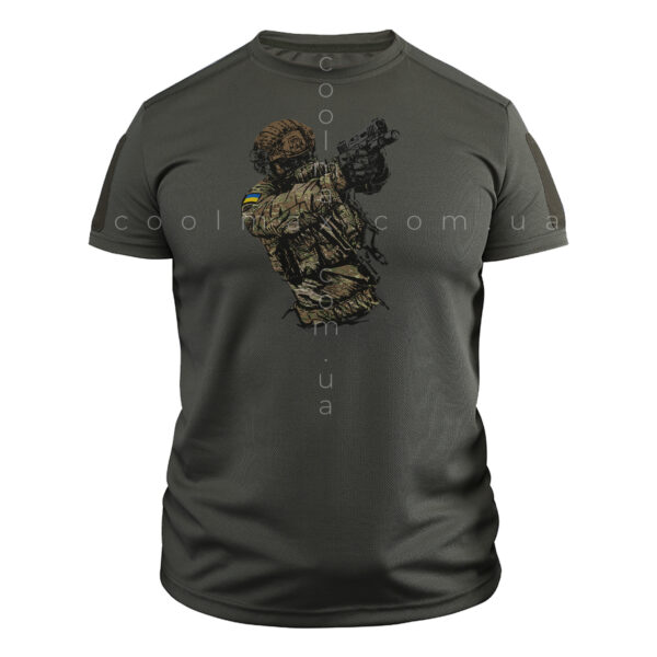 Тактична футболка CoolMax SOLDIER ЗСУ олива