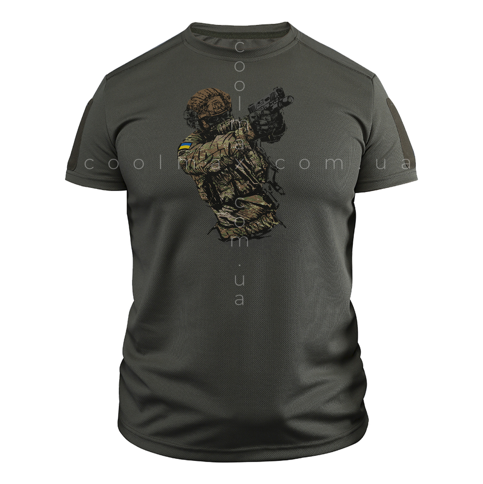 Тактична футболка CoolMax SOLDIER ЗСУ олива Тактична футболка CoolMax SOLDIER ЗСУ олива