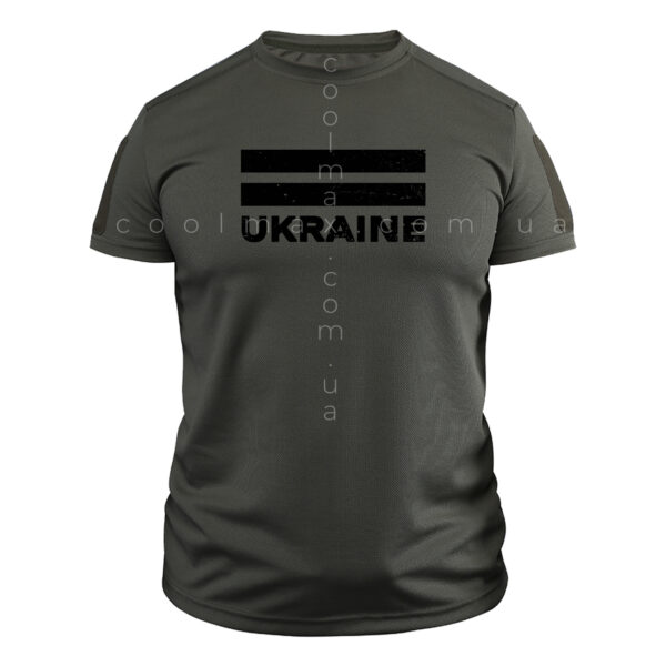 Тактична футболка CoolMax UKRAINE олива