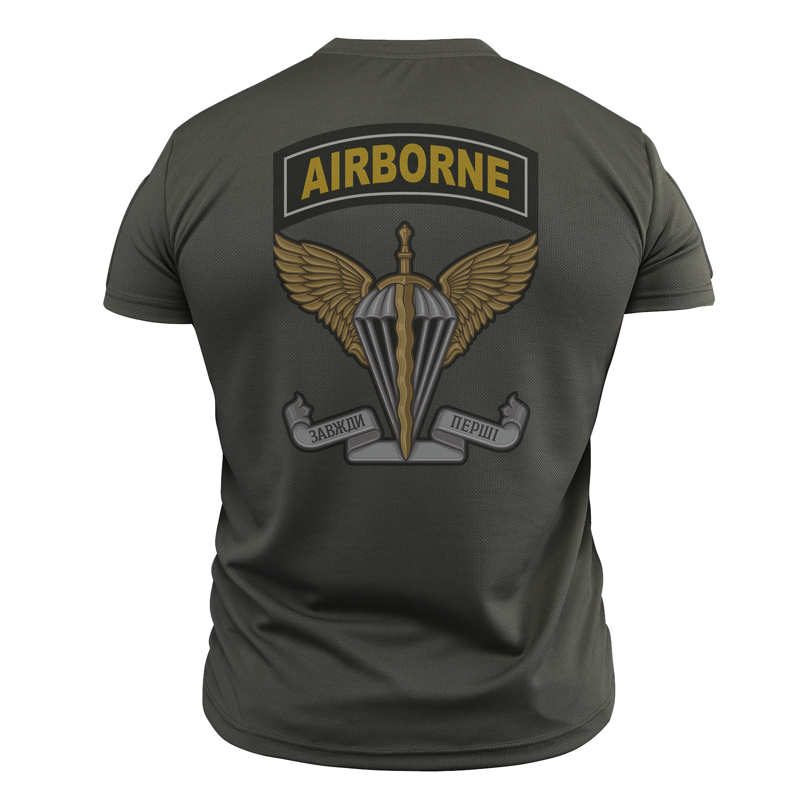 Тактична футболка CoolMax Airborne олива - Зображення 2