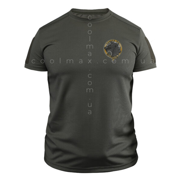 Тактична футболка CoolMax ІДУ НА ВИ олива