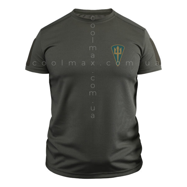 Тактична футболка CoolMax Морська піхота Україна олива