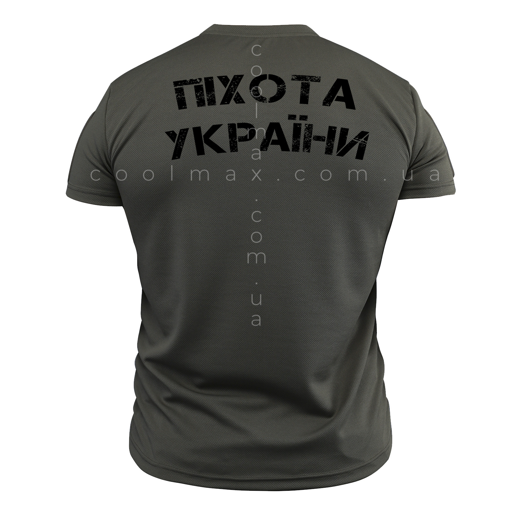 Тактична футболка CoolMax Піхота Україна олива - Зображення 2