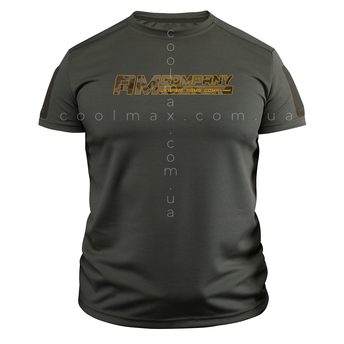Тактична футболка CoolMax AM company олива Тактична футболка CoolMax AM company олива