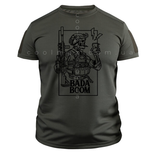 Тактична футболка CoolMax Bada BOOM олива