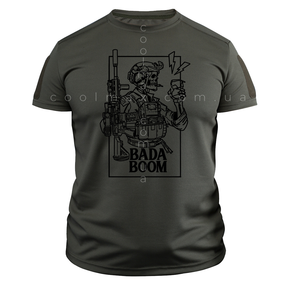 Тактична футболка CoolMax Bada BOOM олива Тактична футболка CoolMax Bada BOOM олива