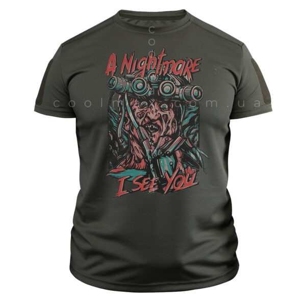 Тактична футболка CoolMax ССО nightmare олива