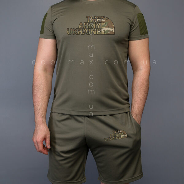 Комплект літній Coolmax футболка + шорти ARMY Олива