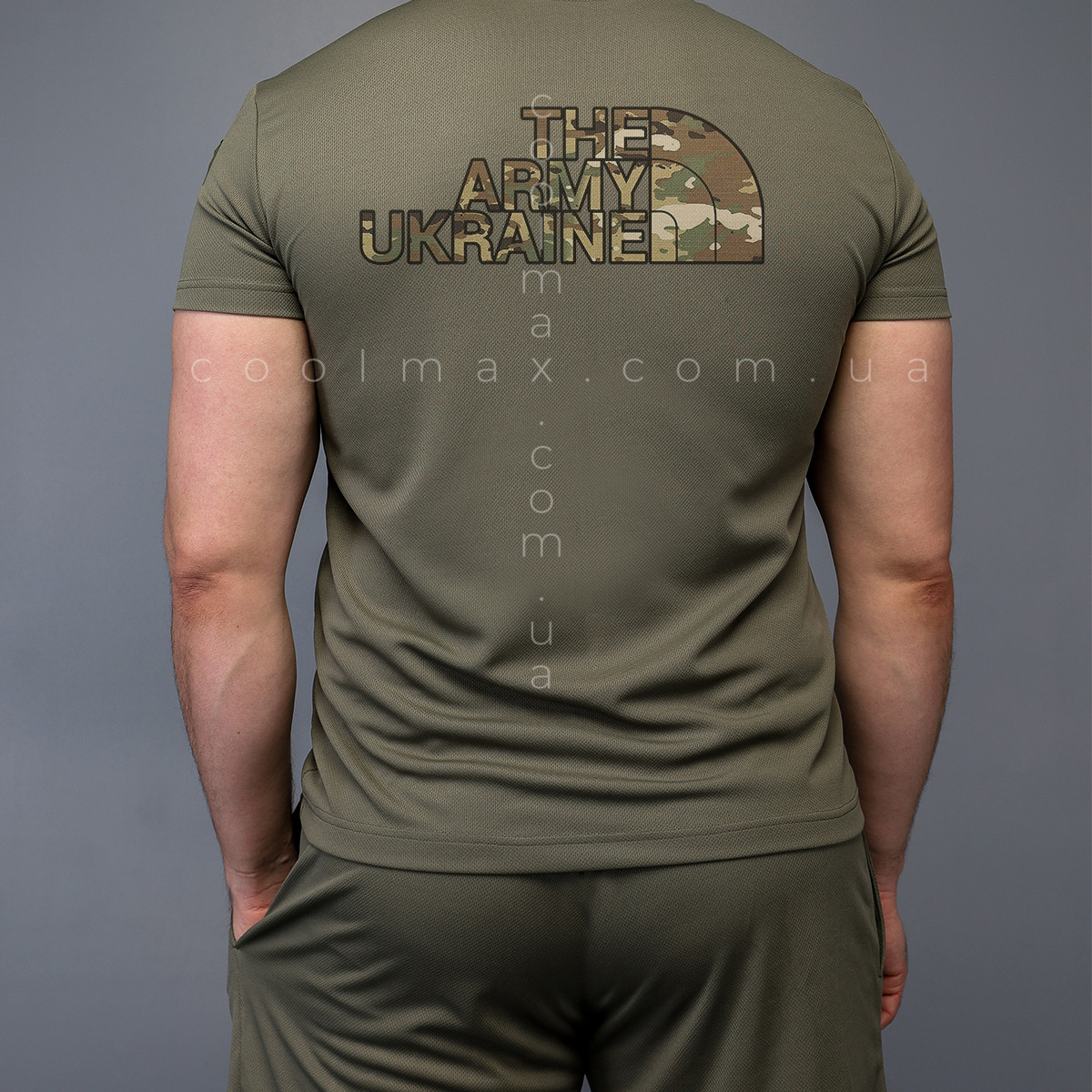 Комплект літній Coolmax футболка + шорти ARMY Олива - Зображення 2