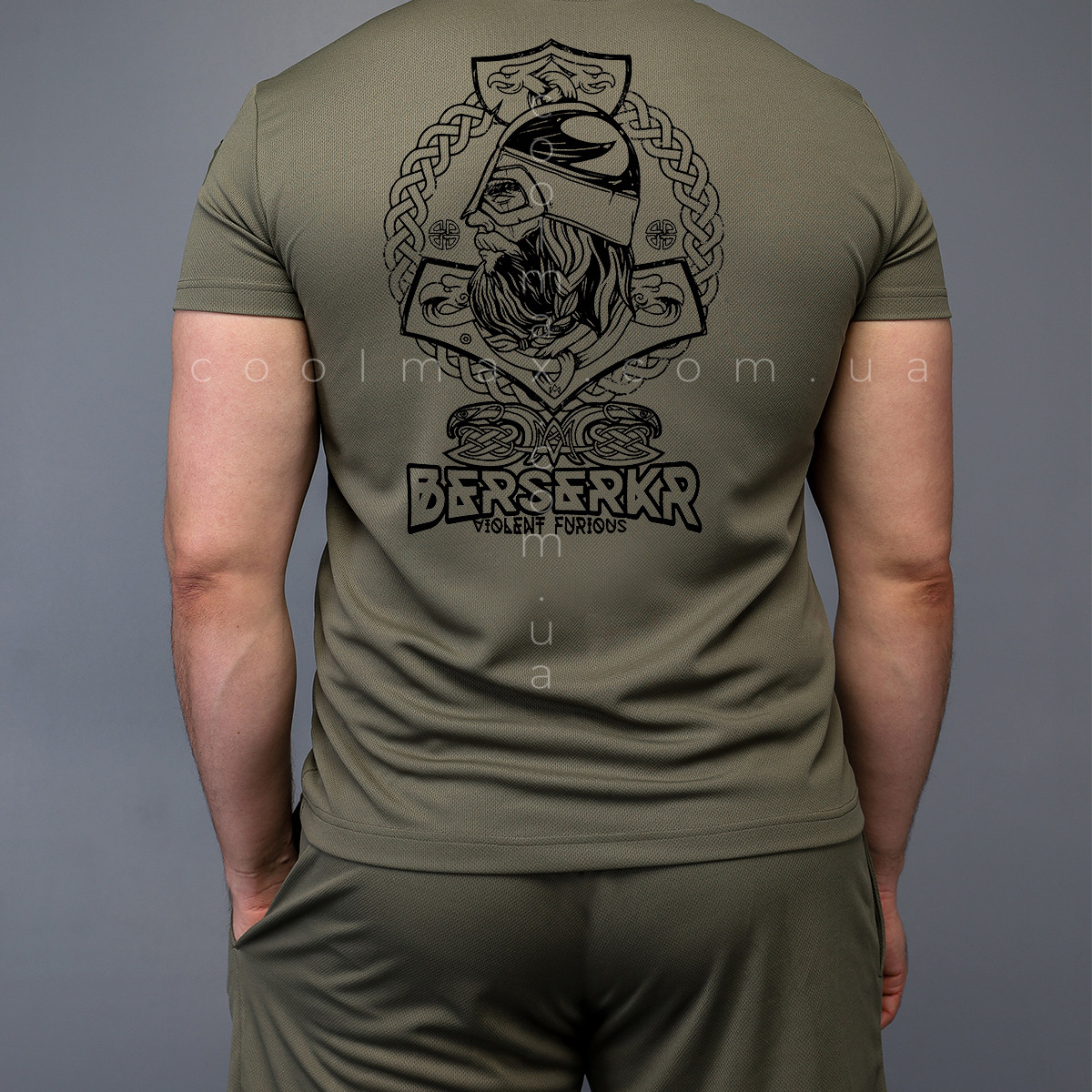 Комплект літній Coolmax футболка + шорти BERSERKR Олива - Зображення 2
