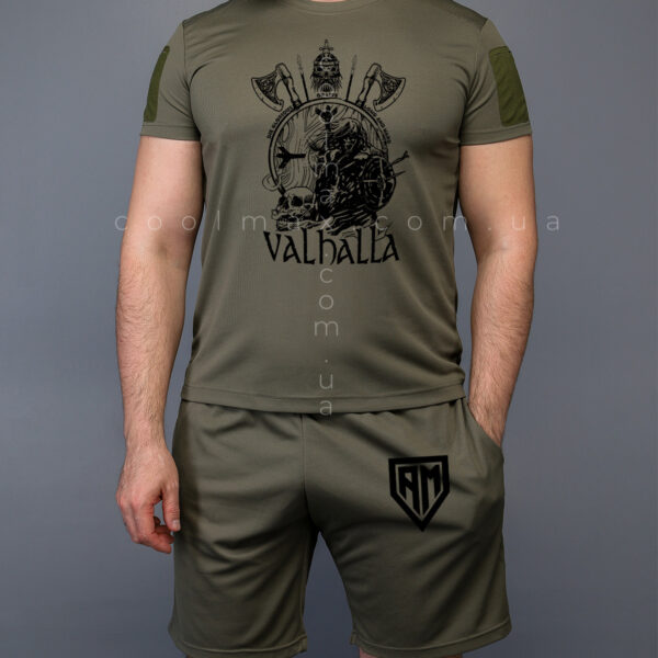 Комплект літній Coolmax футболка + шорти VIKING VALHALLA Олива