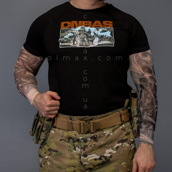 Тактична футболка DNBS котон чорна