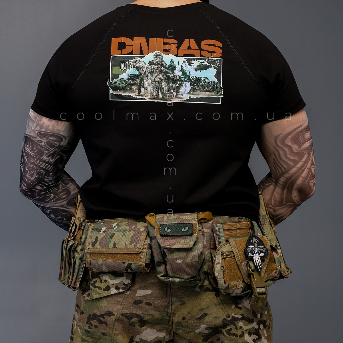 Тактична футболка DNBS котон чорна