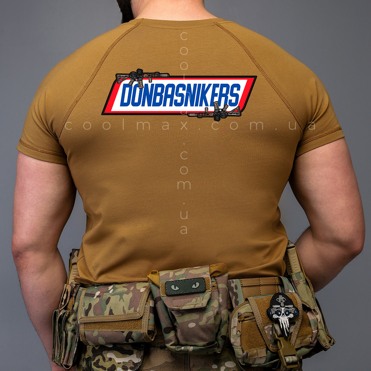 Тактична футболка Donbasnikers котон койот
