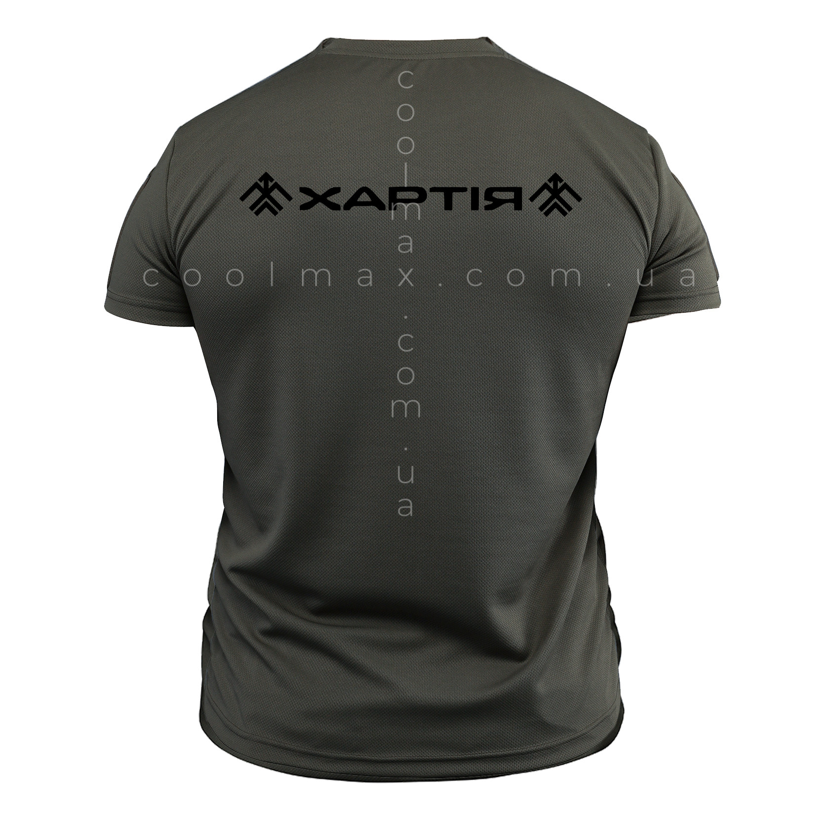 Тактична футболка CoolMax 13 Бригада НГУ Хартія олива зад