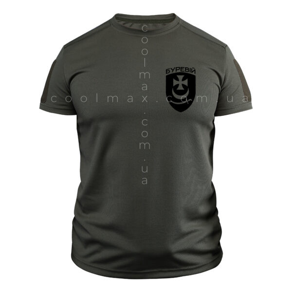 Тактична футболка CoolMax Бригада "Буревій" олива