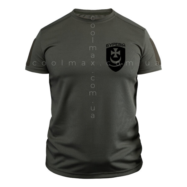 Тактична футболка CoolMax Бригада "Буревій" олива