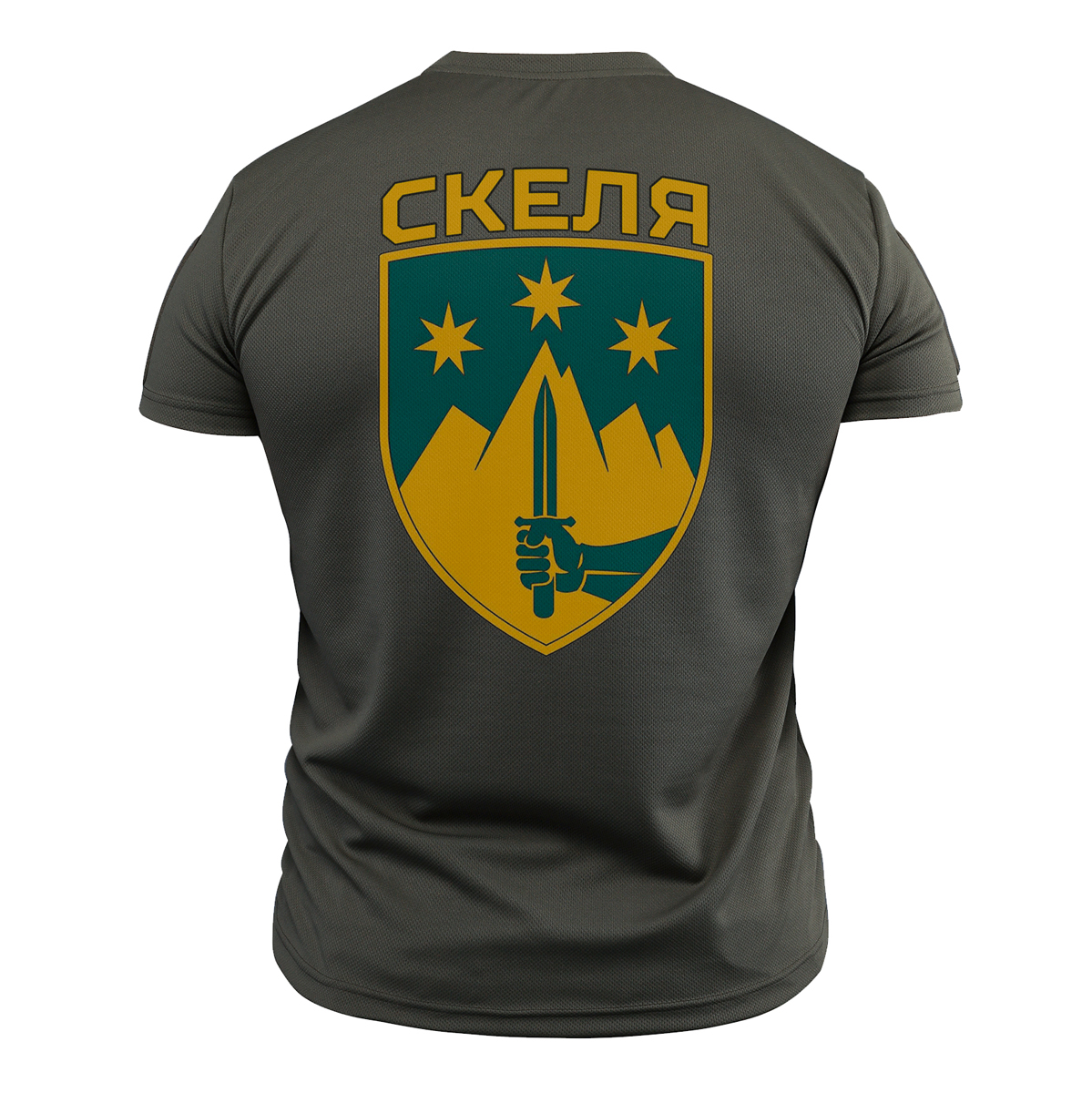 Тактична футболка CoolMax СЕКЛЯ олива Спина